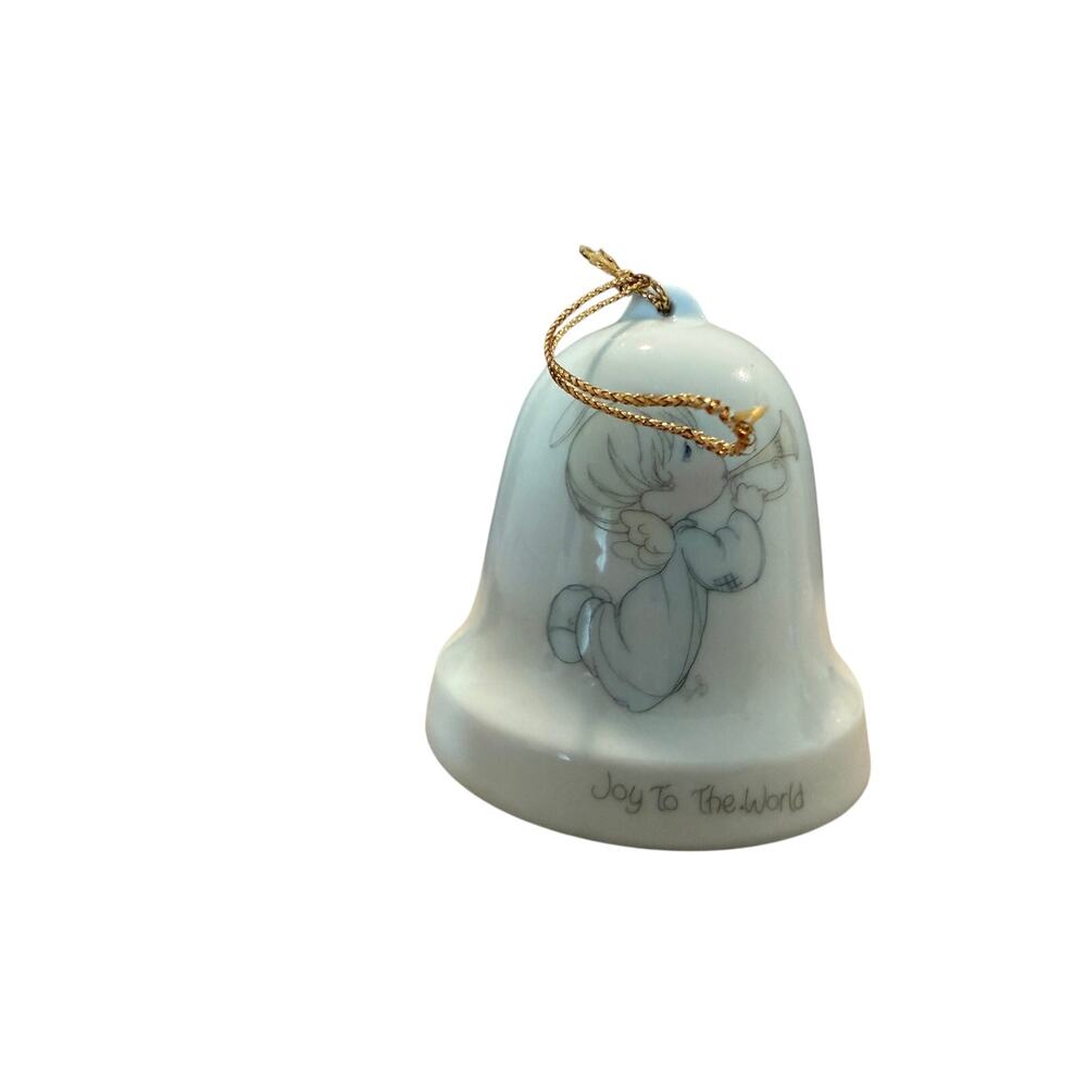 Precious moments Christmas ornament bells, set of 4 in original box